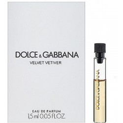 Dolce &amp; Gabbana Velvet Vetiver 1,5 ml 0,05 fl. een oz. officiële parfumstalen parfum tester